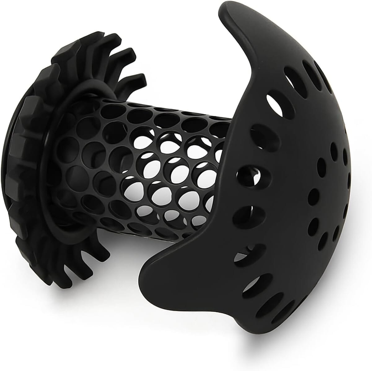 Ultra Bathroom Sink Drain Protector, Stainless Steel, Matte Black, Hair Catcher with Multiple Drain Adapters
