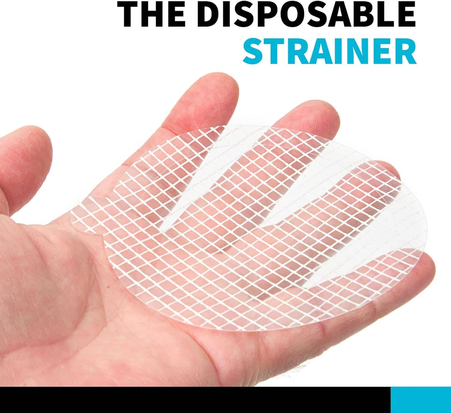 10 Pack Disposable Drain Cover - Hair Catcher Mesh Sticker Strainers for Shower, Bathtub, and Bathroom - Hair Catcher Sticker Drain Protector - 2 Month Supply