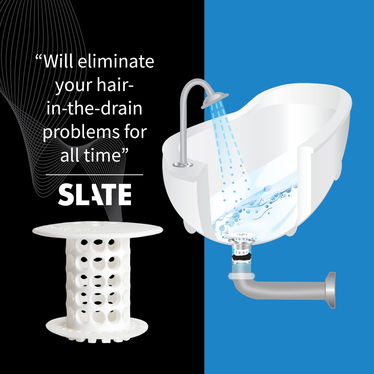 Tub Hair Catcher Drain Protector